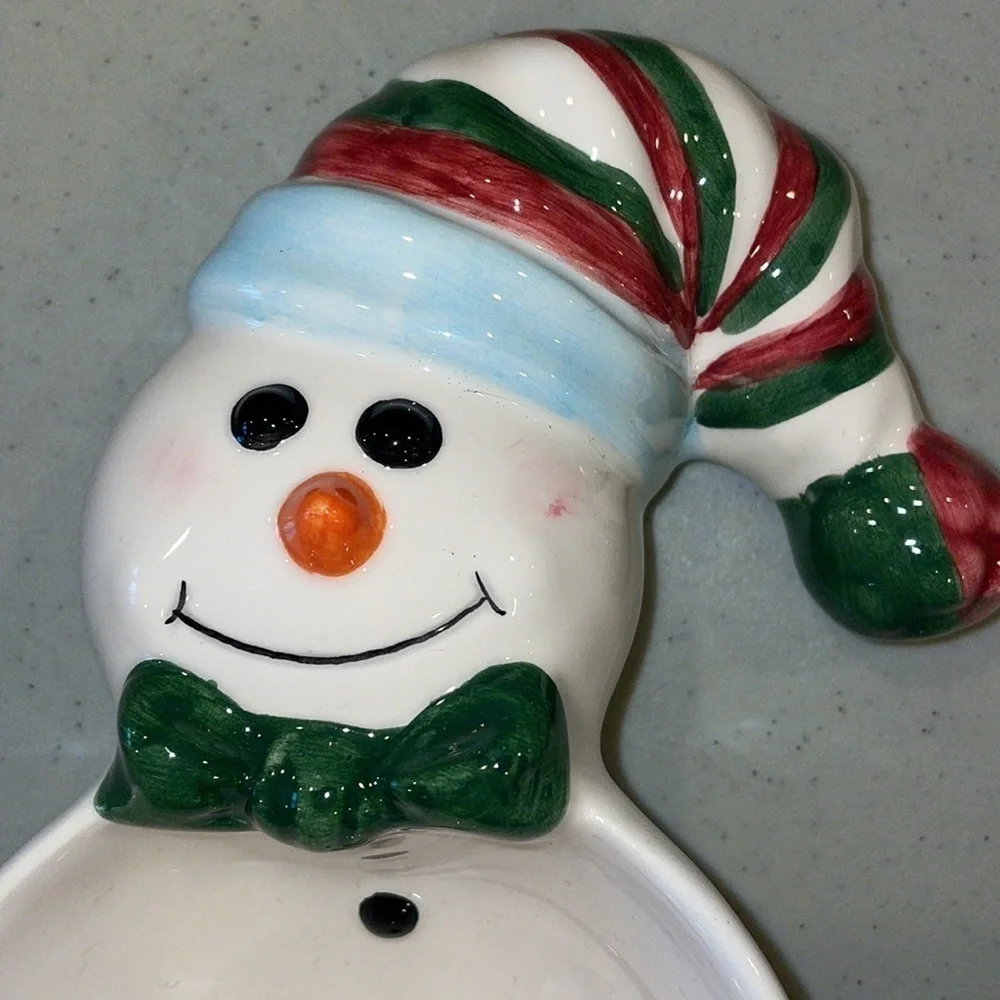 N/A snowman dishes